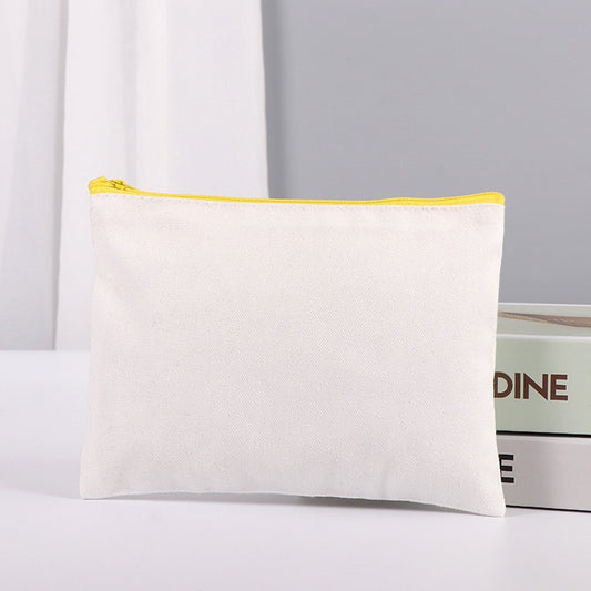 Personalized canvas zipper pouch with printed design