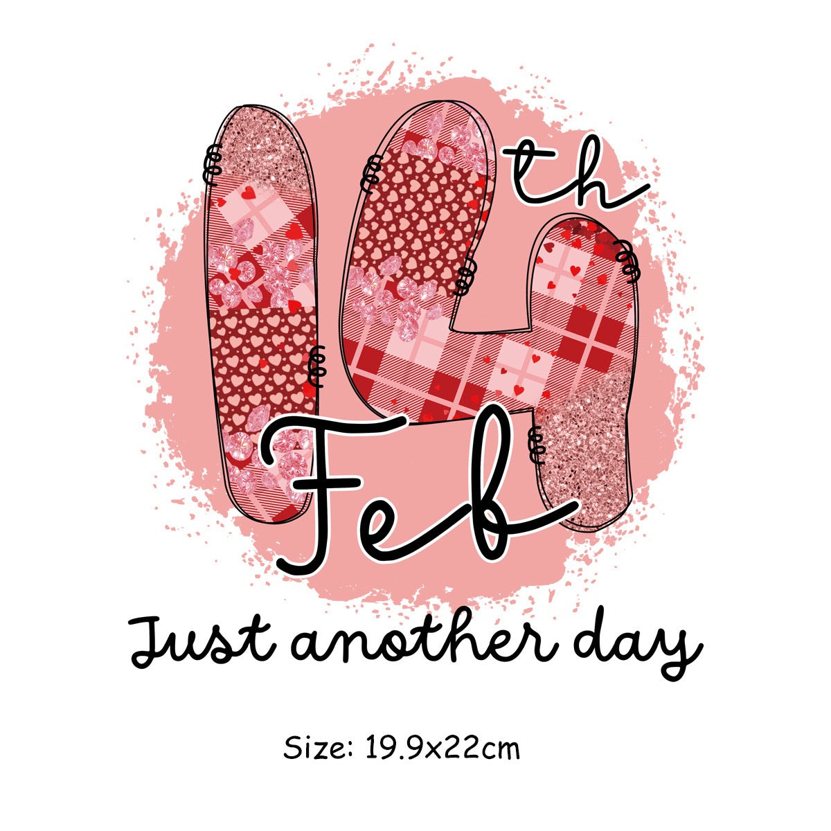 Valentine's Day Couple Iron-On Patches - DIY Heat Transfer Decals, Washable Romantic Prints for Couples' Outfits