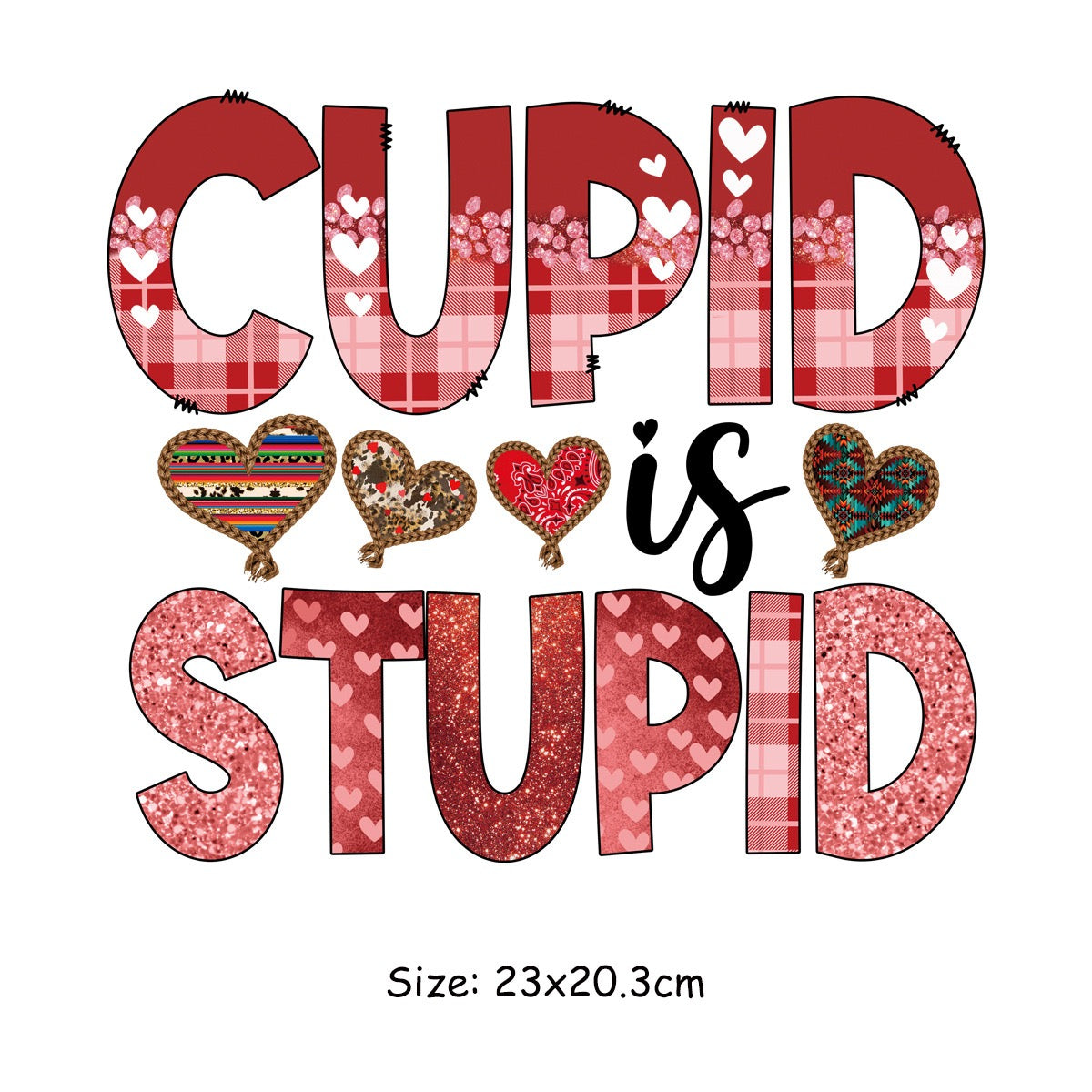 Valentine's Day Couple Iron-On Patches - DIY Heat Transfer Decals, Washable Romantic Prints for Couples' Outfits