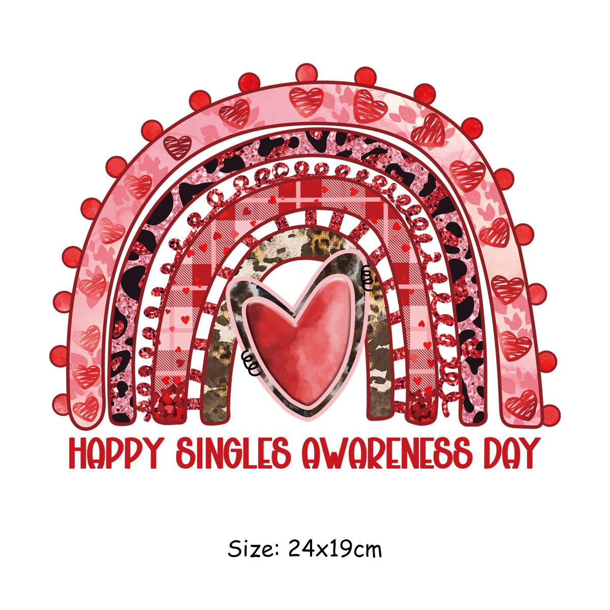 Valentine's Day Couple Iron-On Patches - DIY Heat Transfer Decals, Washable Romantic Prints for Couples' Outfits