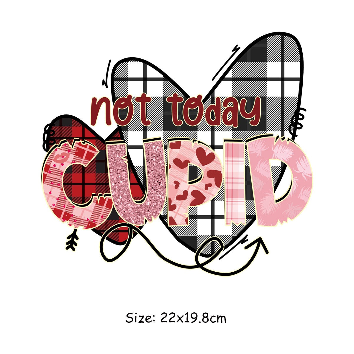 Valentine's Day Couple Iron-On Patches - DIY Heat Transfer Decals, Washable Romantic Prints for Couples' Outfits
