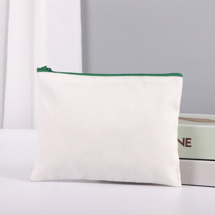 Custom Logo Heat Transfer Pouch – Durable Zipper Design, Suitable for Students & Travelers