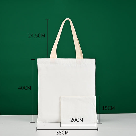 DIY Heat Transfer 2-Piece Set: Colorful Canvas Crossbody Bag & Zipper Pencil Case