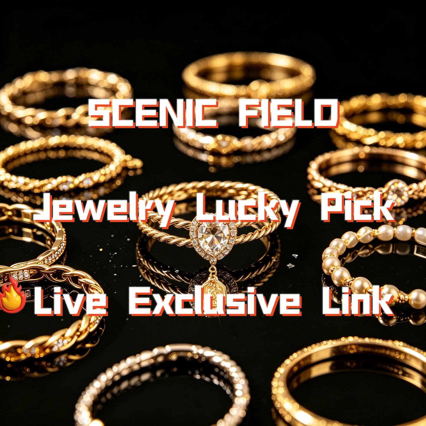 Only one piece jewelry clearance sale · Live‑stream exclusive link