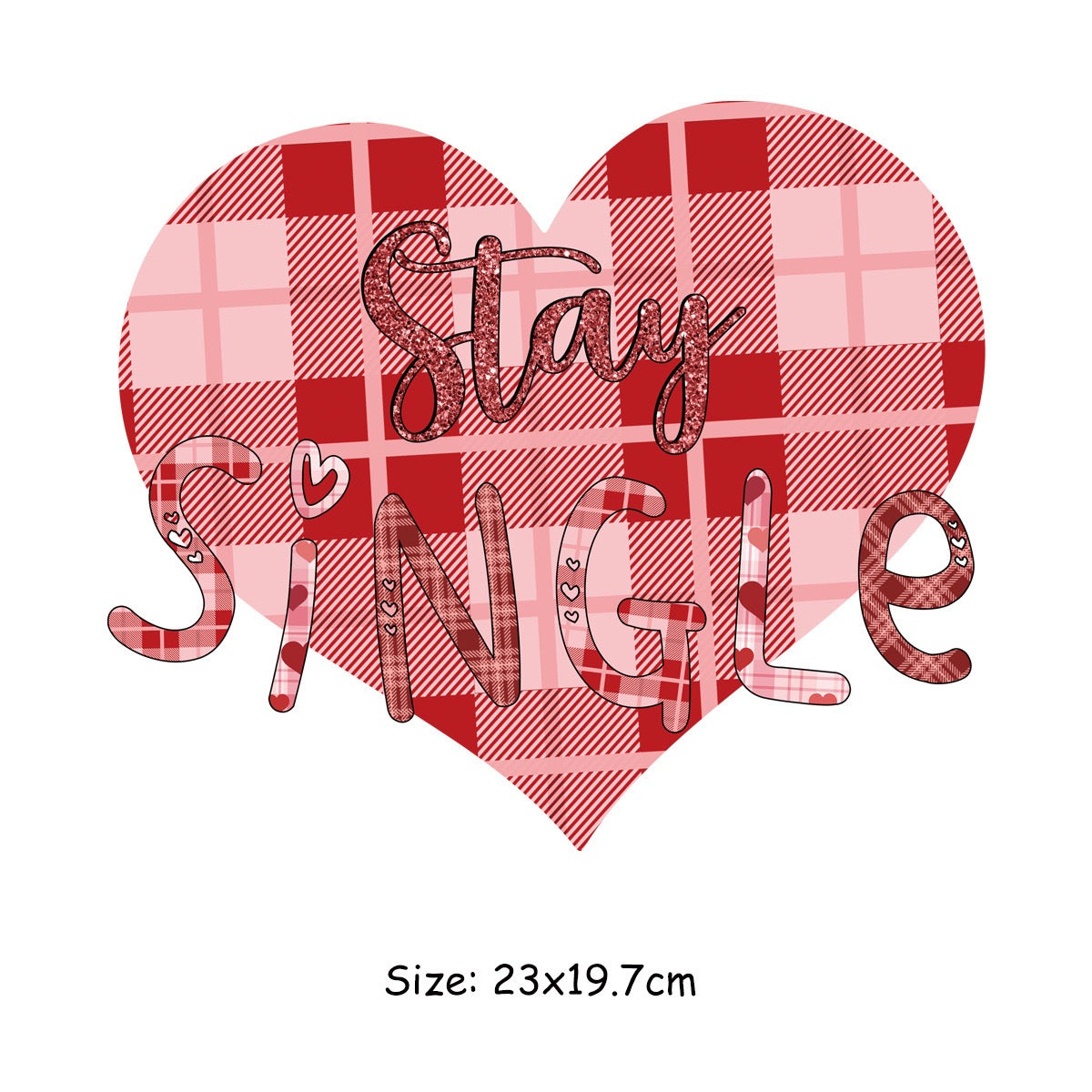 Heart and moon couple patch designs close-up