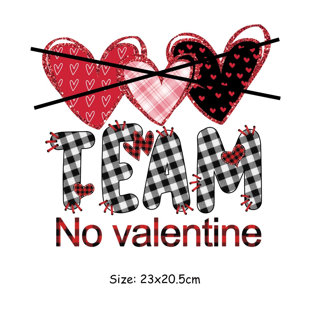 Romantic heat transfer decal on pink fabric